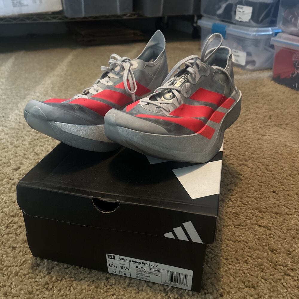Adidas Adizero Adios Pro Evo 2 Running Marathon Racing Shoes JR7259 US 9.5 8.5